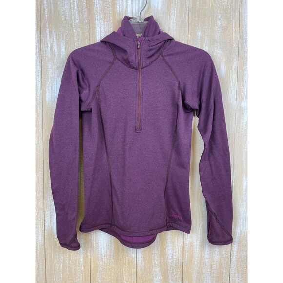 Patagonia Performance Baselayer Capilene Zip Pullover Hoodie Women’s S Purple - Picture 1 of 10